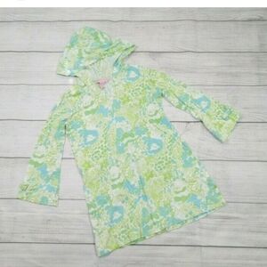 Lilly Pulitzer Dress Girl Extra Large Little Noelle It's A Zoo Panda Hood Party